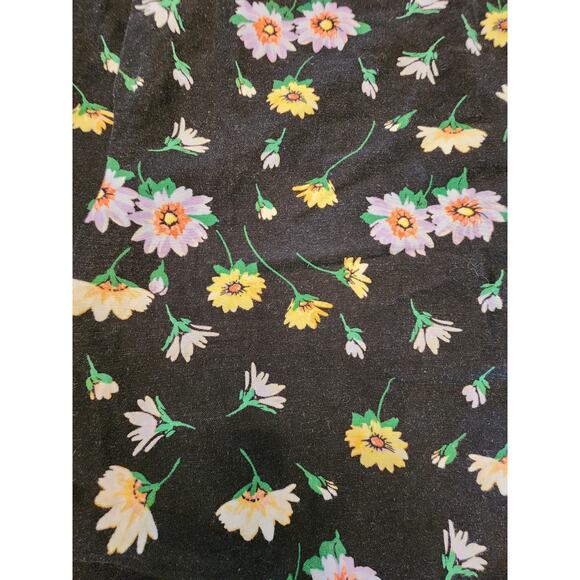 Loft Women's SZ Large Linen Floral Wide Leg Pants - Picture 5 of 8